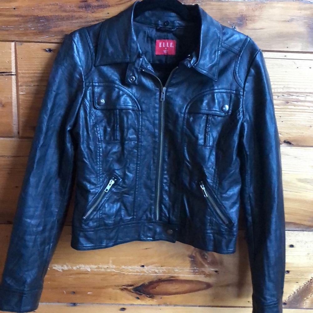 Black Elle leather jacket